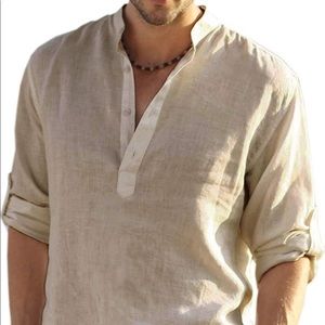 Men's Cotton Linen Shirt